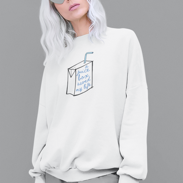 Juicebox Unisex Crewneck - White