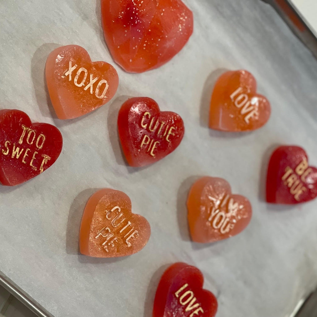 Shop MonkGems™️ Crystal Candy: Valentines Conversation Hearts – Insulin +  Coffee